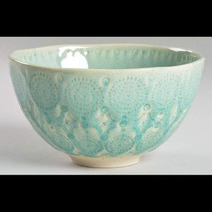 Peacock Blue Anthopologie Bowls